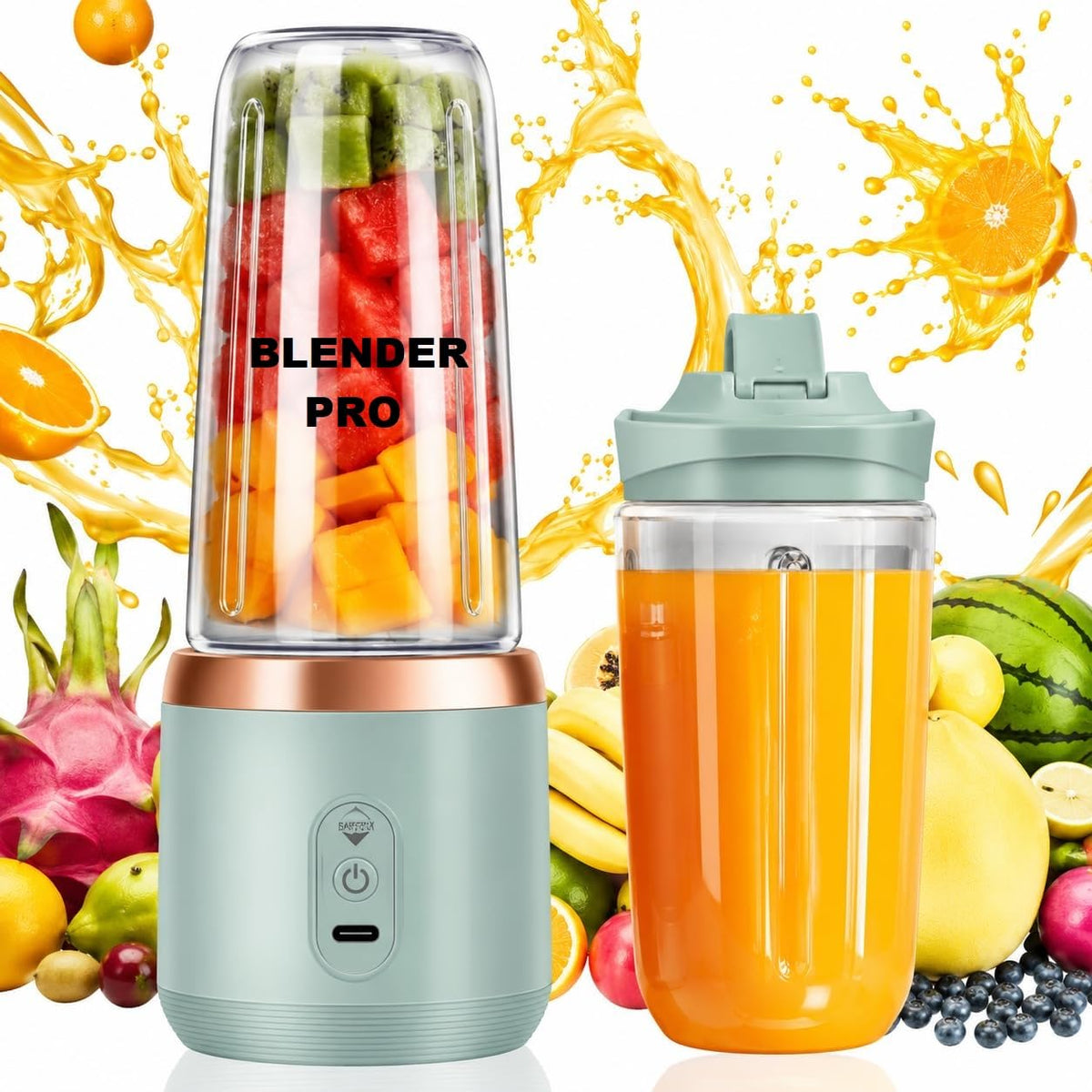 Portable USB Rechargeable Smoothie Blender