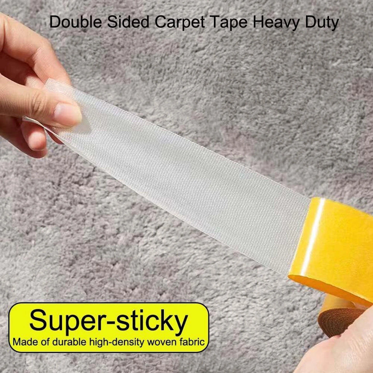 Double Sided Carpet Tape Heavy Duty 5 meter(Pack of 2)